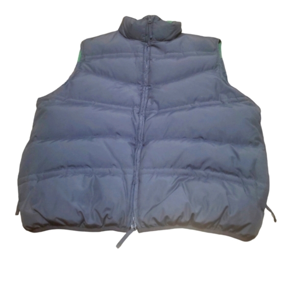 Daniel Cremieux Other - EUC Cremieux Navy Blue / Green Reversible Down Puffer Vest sz L